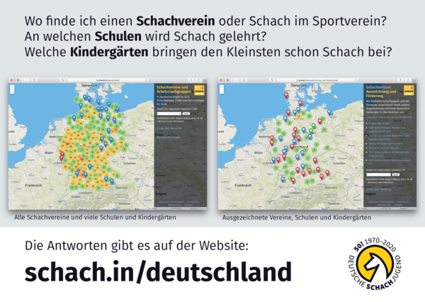 Informationspostkarte schach.in/deutschland